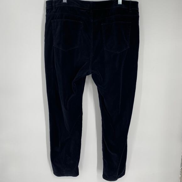 J. Jill Pants Women’s 16 Black Velvet Goth Whitchy Straight Leg Classic - Picture 2 of 8